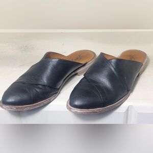 Free People Women’s Lourdes Leather Mule Shoes Size EU 37